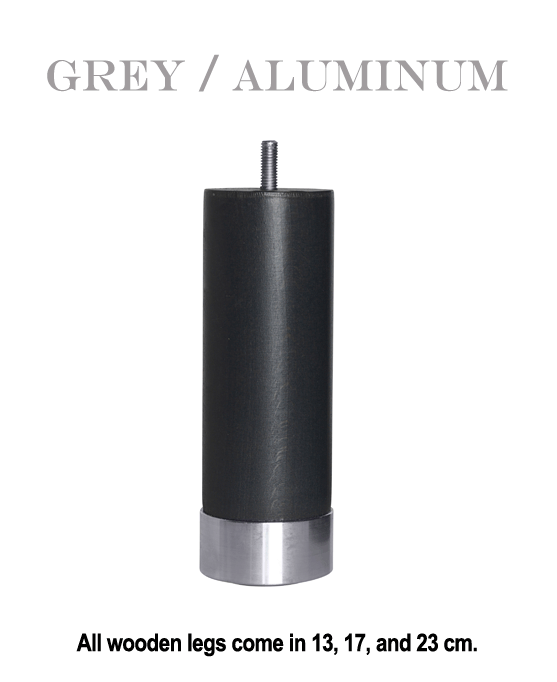 Grey / Aluminum an Exclusive Carpe Diem Beds of Sweden Bed Leg.